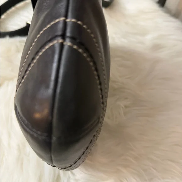 Coach Black Leather Crossbody Bag with Buckle - Picture 7 of 12